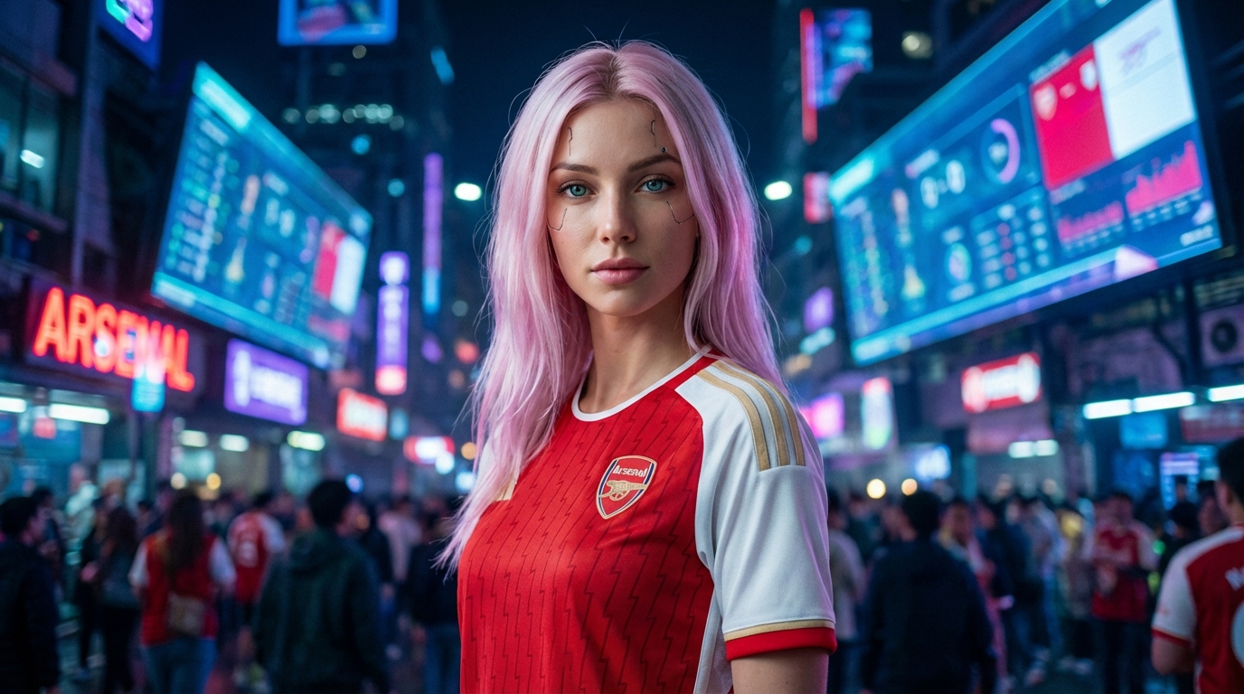 Нова в футболке Арсенала